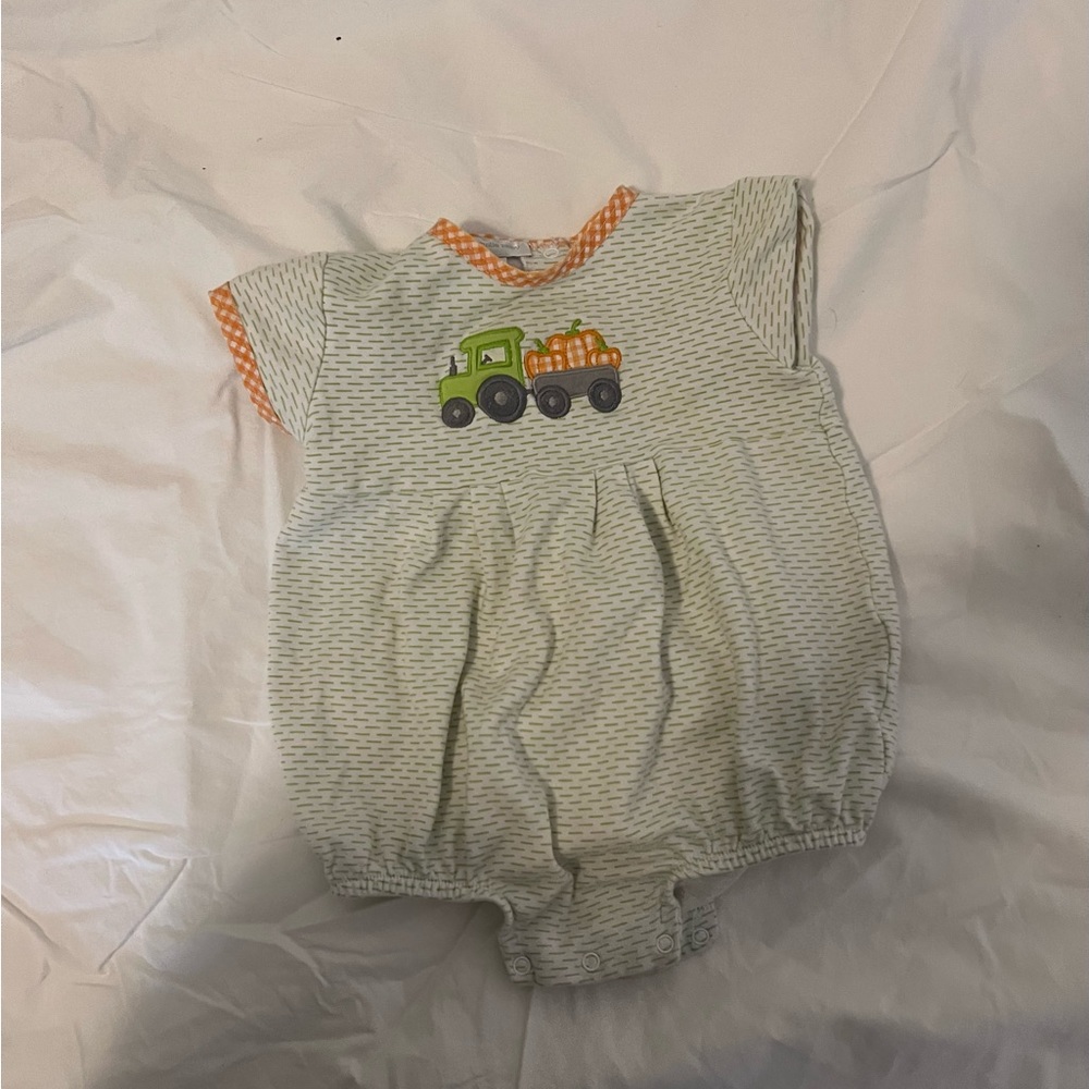 Magnolia baby pumpkin romper